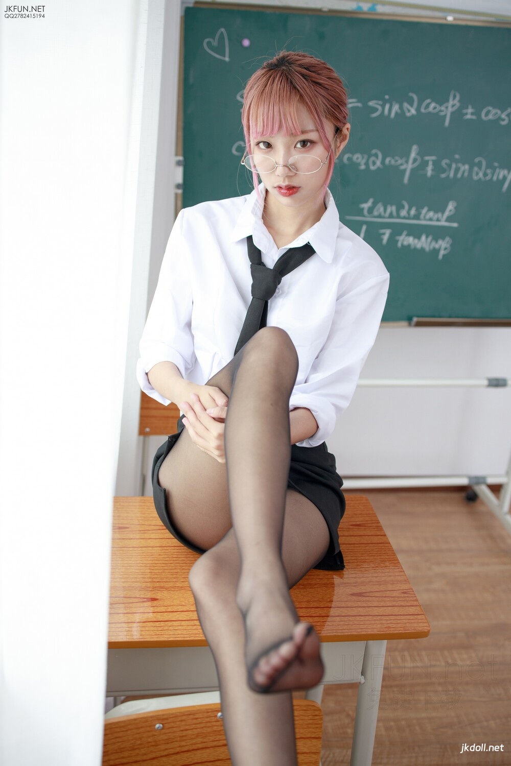 图片[6]-森萝财团 JKFUN-011 20D制服黑丝肉丝吊带袜 [99P1V-2.97GB]-JKDOLL