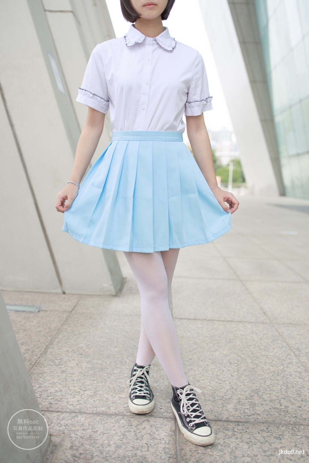 图片[1]-森萝财团 有料-005 小茵 白丝13D [68P-924MB]-JKDOLL