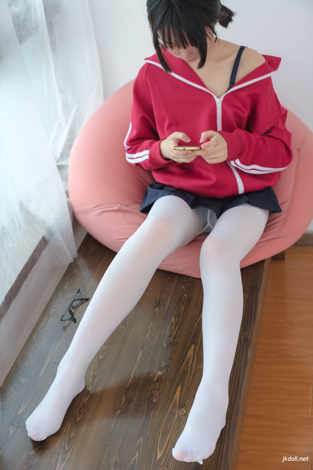 图片[4]-森萝财团 BETA-026 红色校服肉丝美足少女 [78P-737MB]-JKDOLL