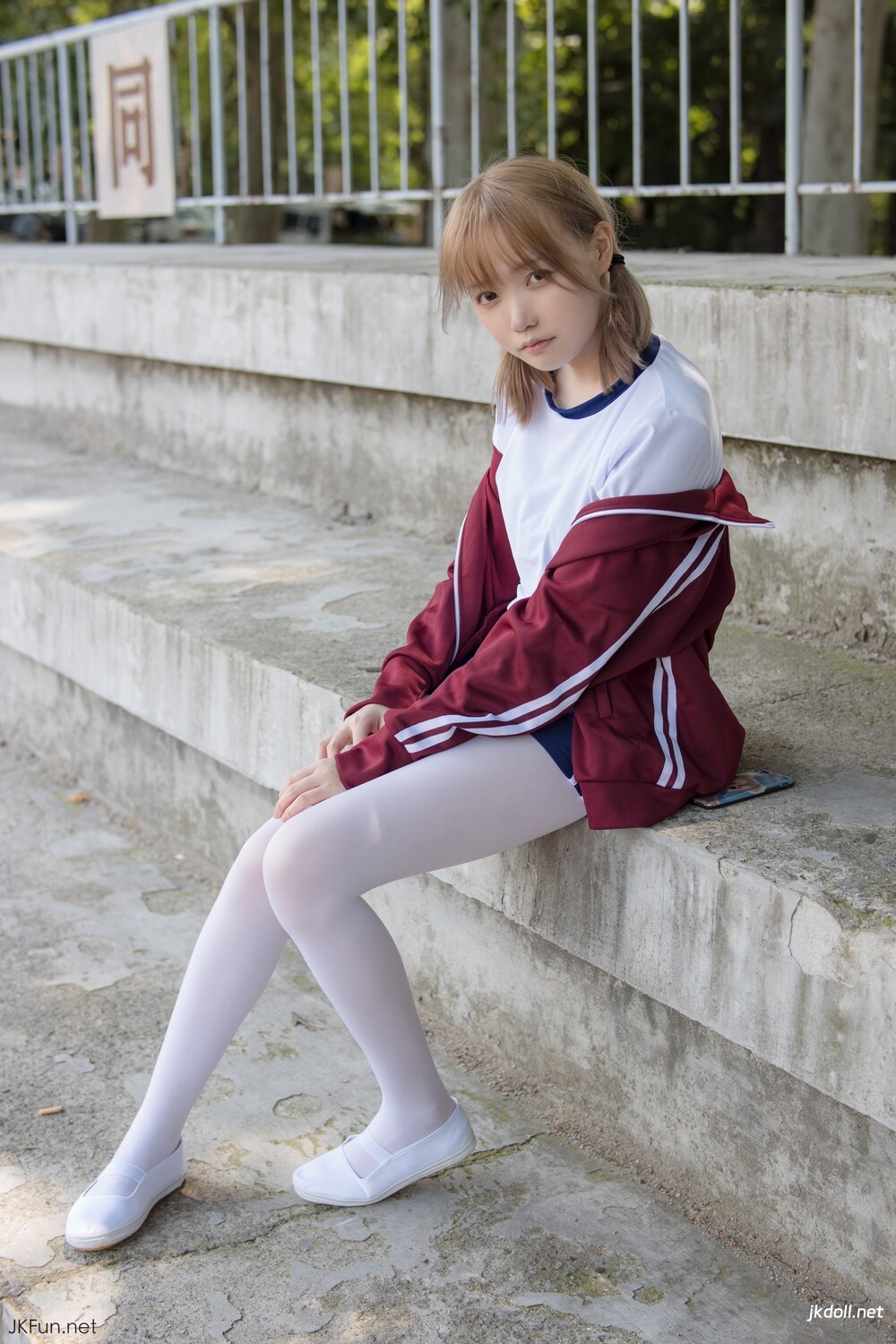 图片[3]-森萝财团 JKFUN-019 Aika 80D白丝 外景体操服 [107P1V-2.4GB]-JKDOLL